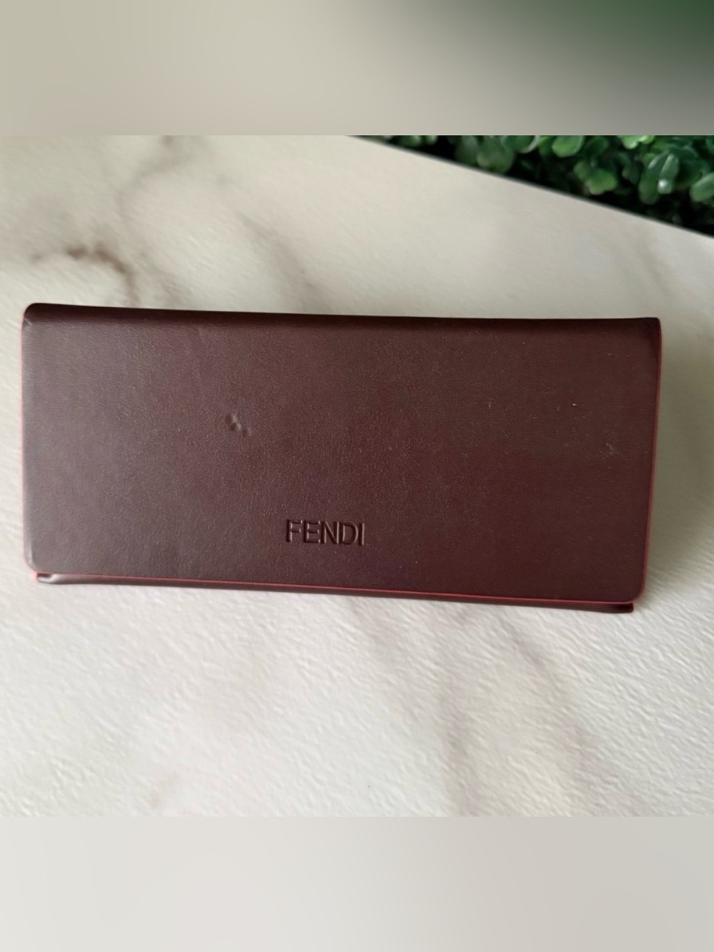 Fendi Brown Sunglasses Case & Dustcloth